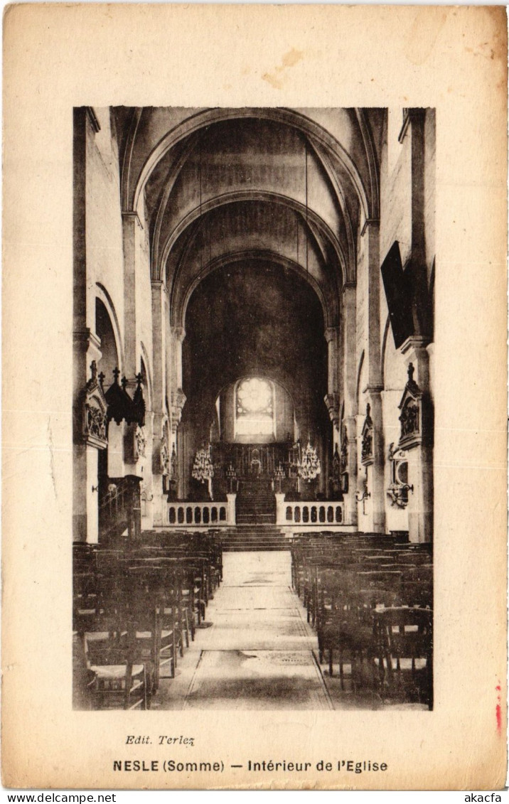 CPA Nesle interieur de l'eglise (1498325)