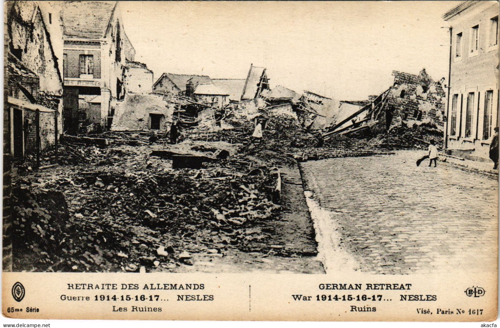 CPA Nesle les ruines (1498102)