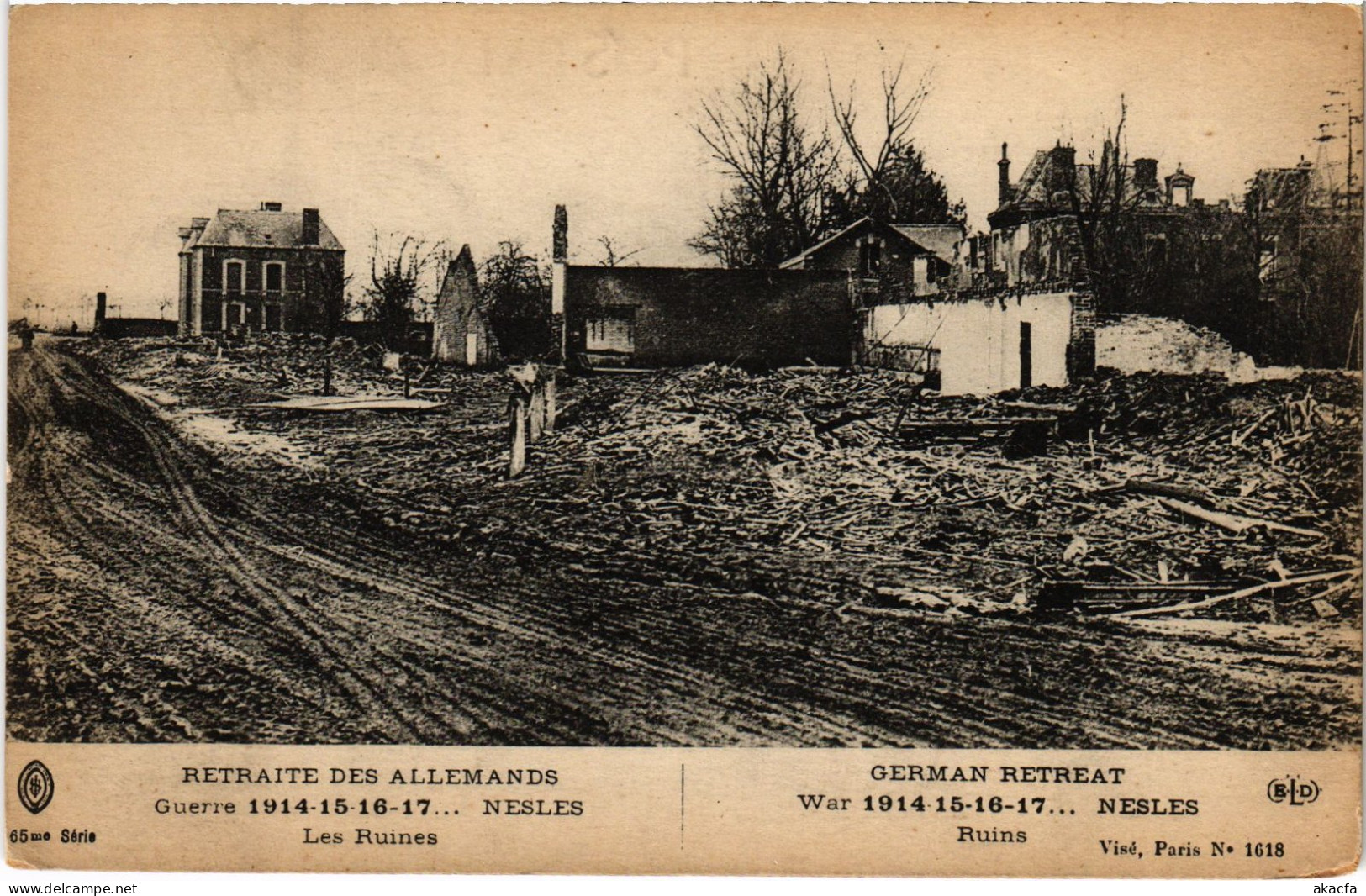 CPA Nesle les ruines (1498106)