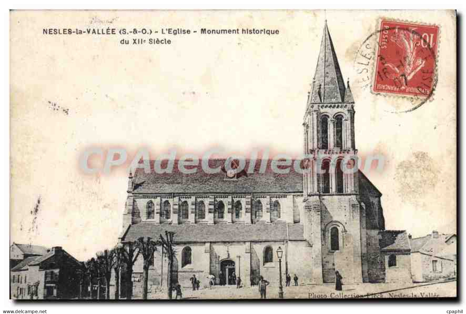 CPA Nesles La Vallee L'Eglise Monument Historique