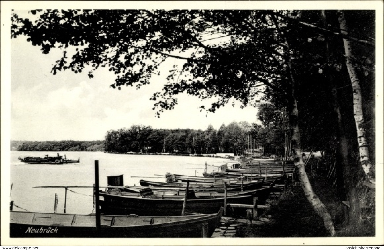 CPA Neubrück Rietz Neuendorf, Seepartie, Boote