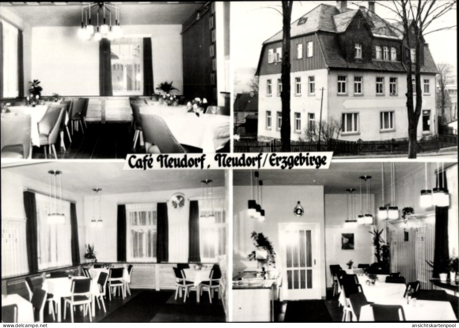 CPA Neudorf Sehmatal im Erzgebirge, Cafe Neudorf