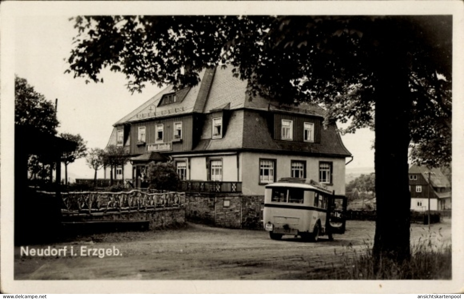 CPA Neudorf Sehmatal im Erzgebirge, Gasthaus Vierenstraße