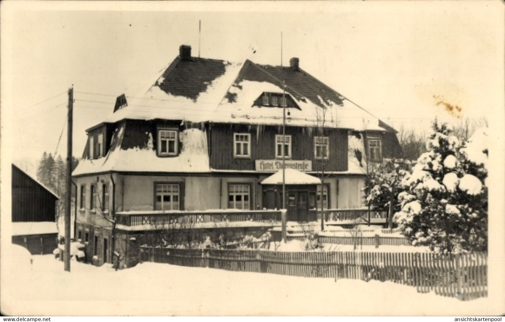 CPA Neudorf Sehmatal im Erzgebirge, Hotel Vierenstraße