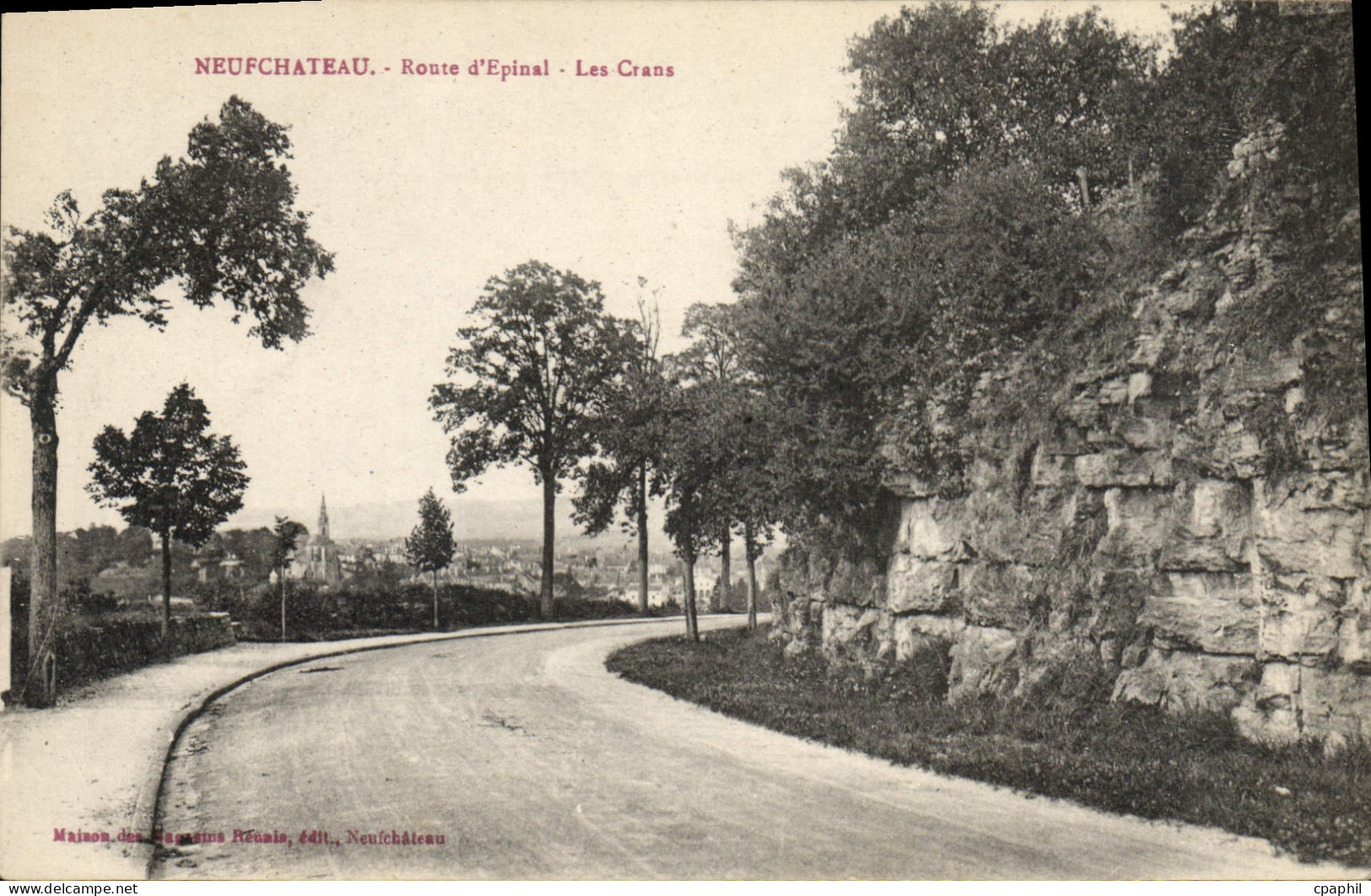 CPA Neufchateau Route d'Epinal Les Crans