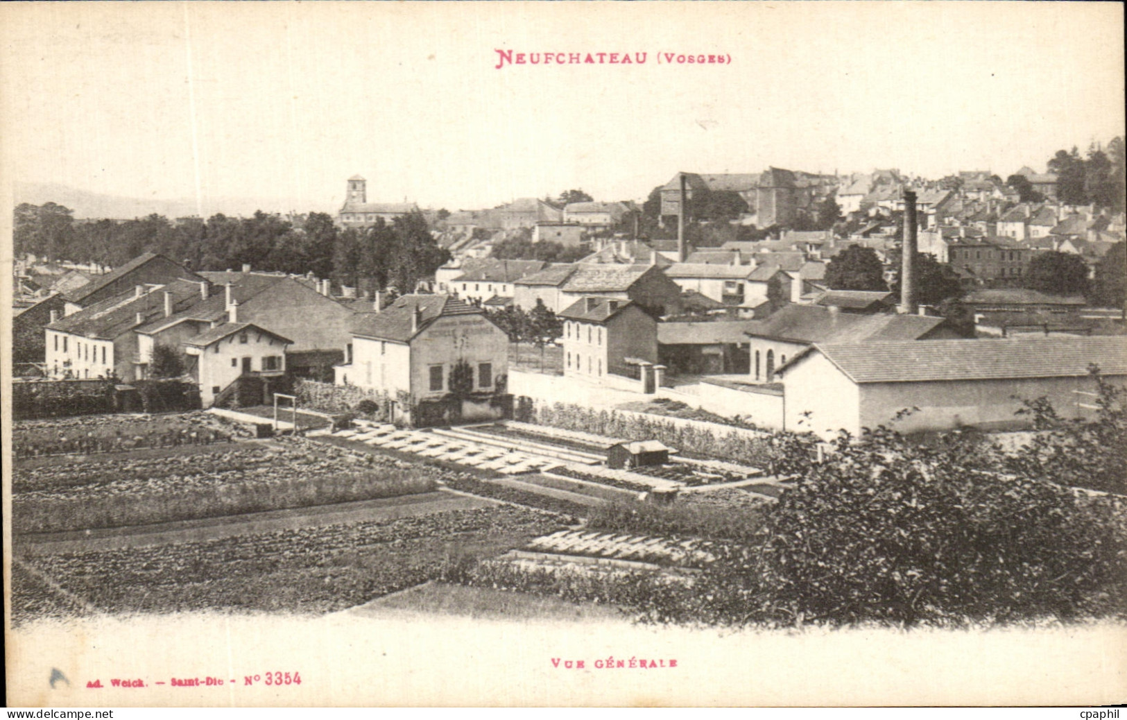 CPA Neufchateau Vue generale