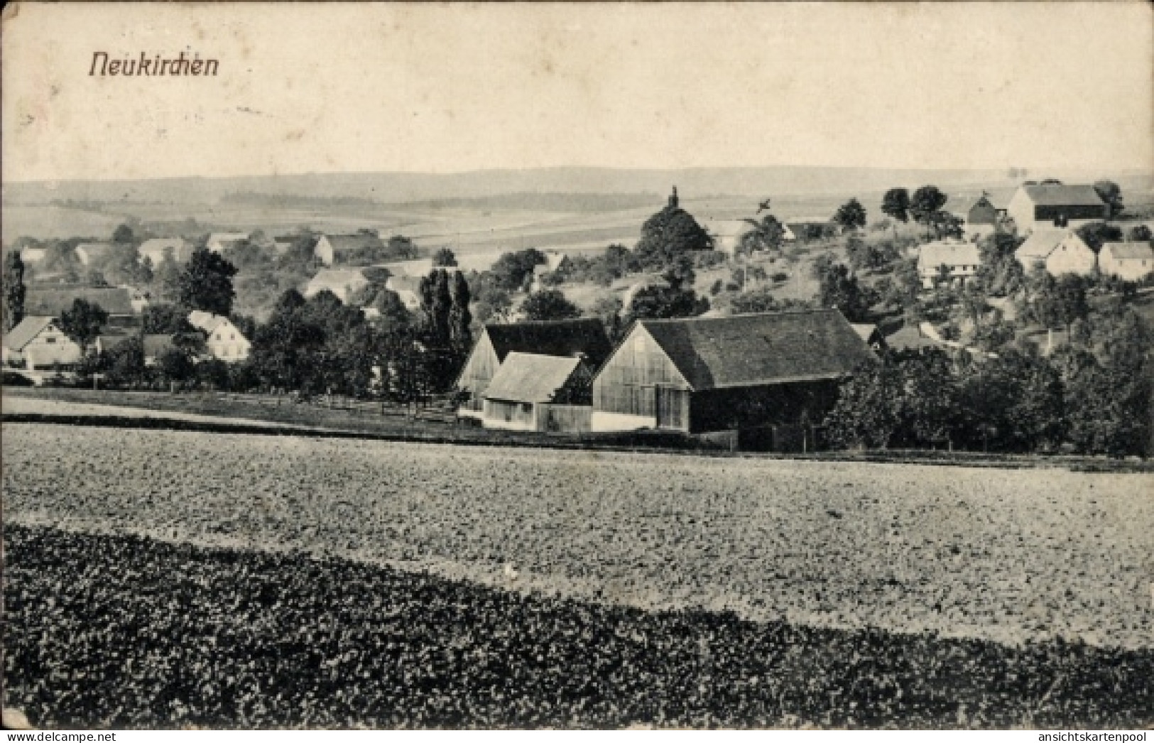 CPA Neukirchen (bei Deutschenbora) Reinsberg in Sachsen, Gesamtansicht