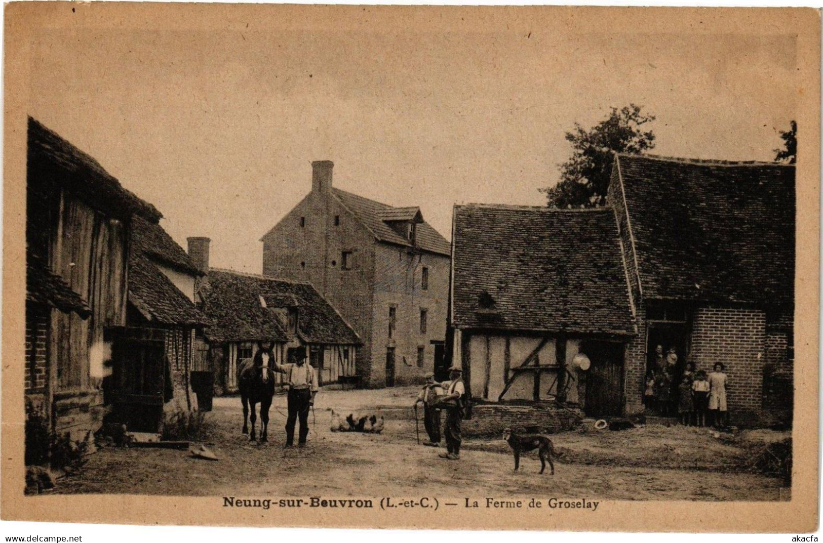 CPA NEUNG-sur-BEUVRON (L-et-C.) - La Ferme de Groselay (208550)