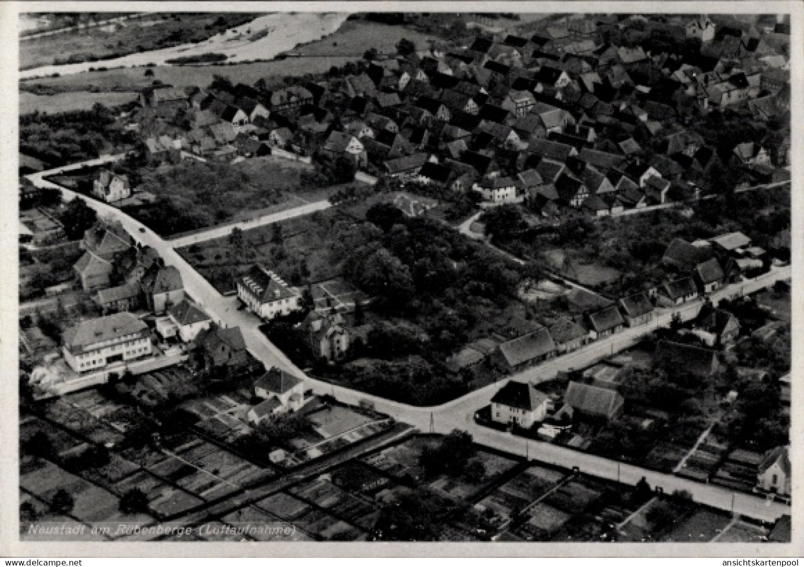CPA Neustadt am Rübenberge, Fliegeraufnahme