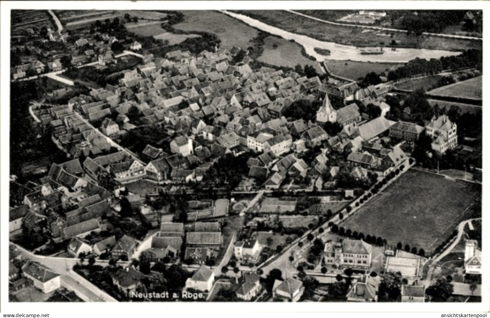 CPA Neustadt am Rübenberge, Fliegeraufnahme