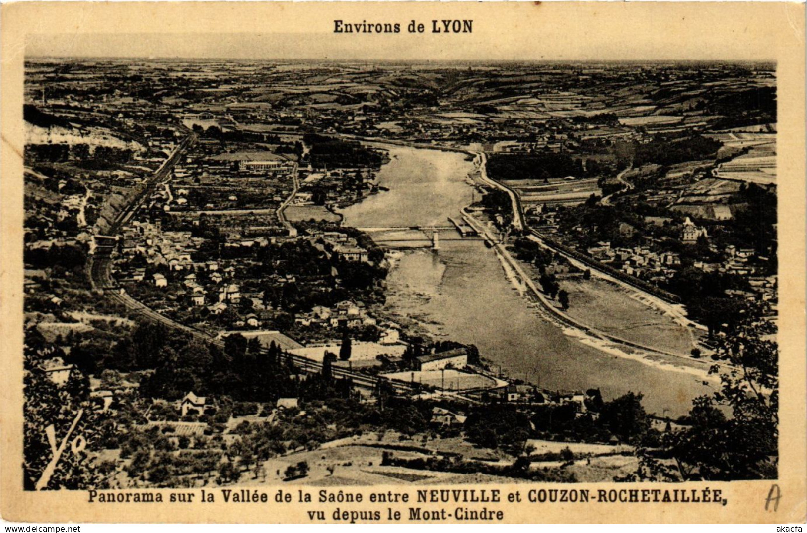 CPA NEUVILLE-sur-SAONE - Panorama sur la Vallée de la Saone (692788)