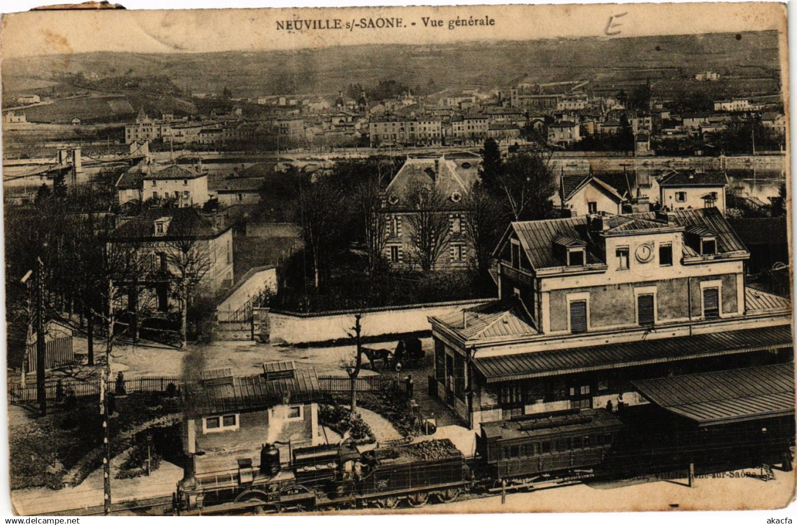 CPA NEUVILLE-sur-SAONE - Vue générale (692728)