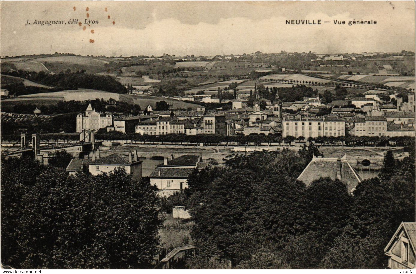CPA NEUVILLE-sur-SAONE - Vue générale (692749)