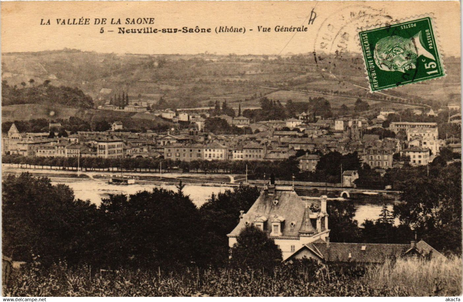 CPA NEUVILLE-sur-SAONE - Vue générale (692752)