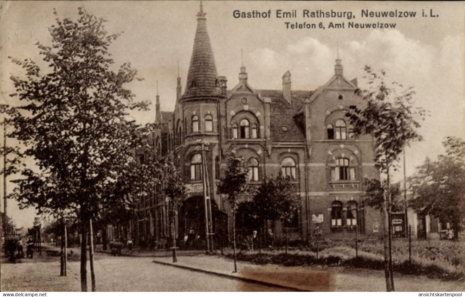 CPA Neuwelzow Welzow in der Lausitz, Gasthof Emil Rathsburg