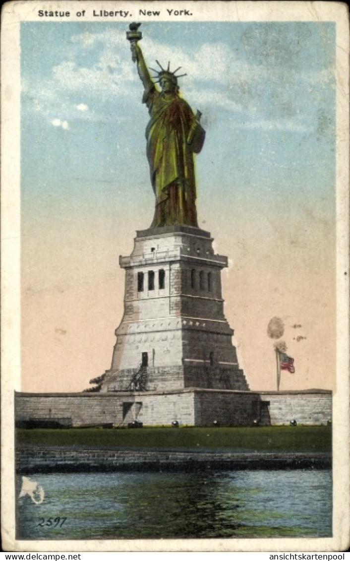 CPA New York City USA, Freiheitsstatue