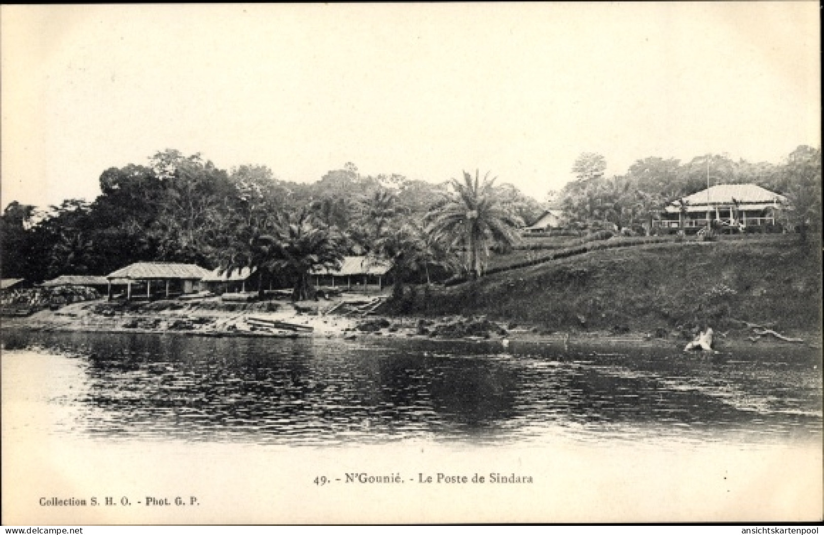 CPA Ngounié Gabun, Le Poste de Sindara