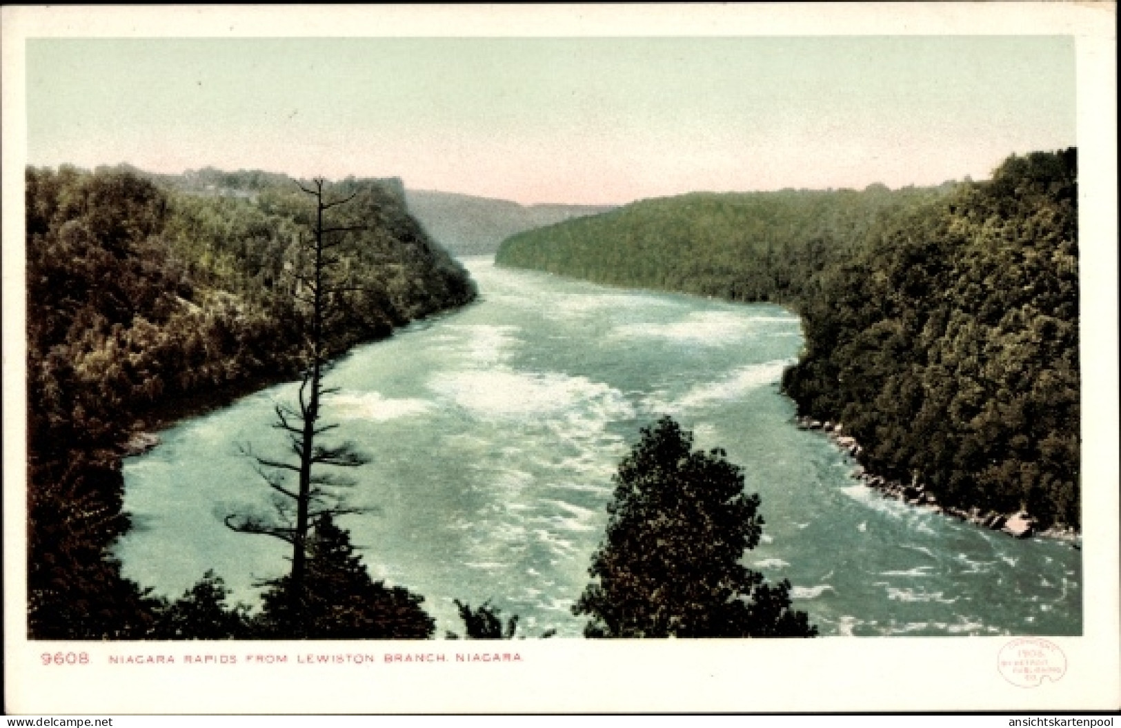 CPA Niagara New York USA, Niagara Rapids von der Niederlassung in Lewiston