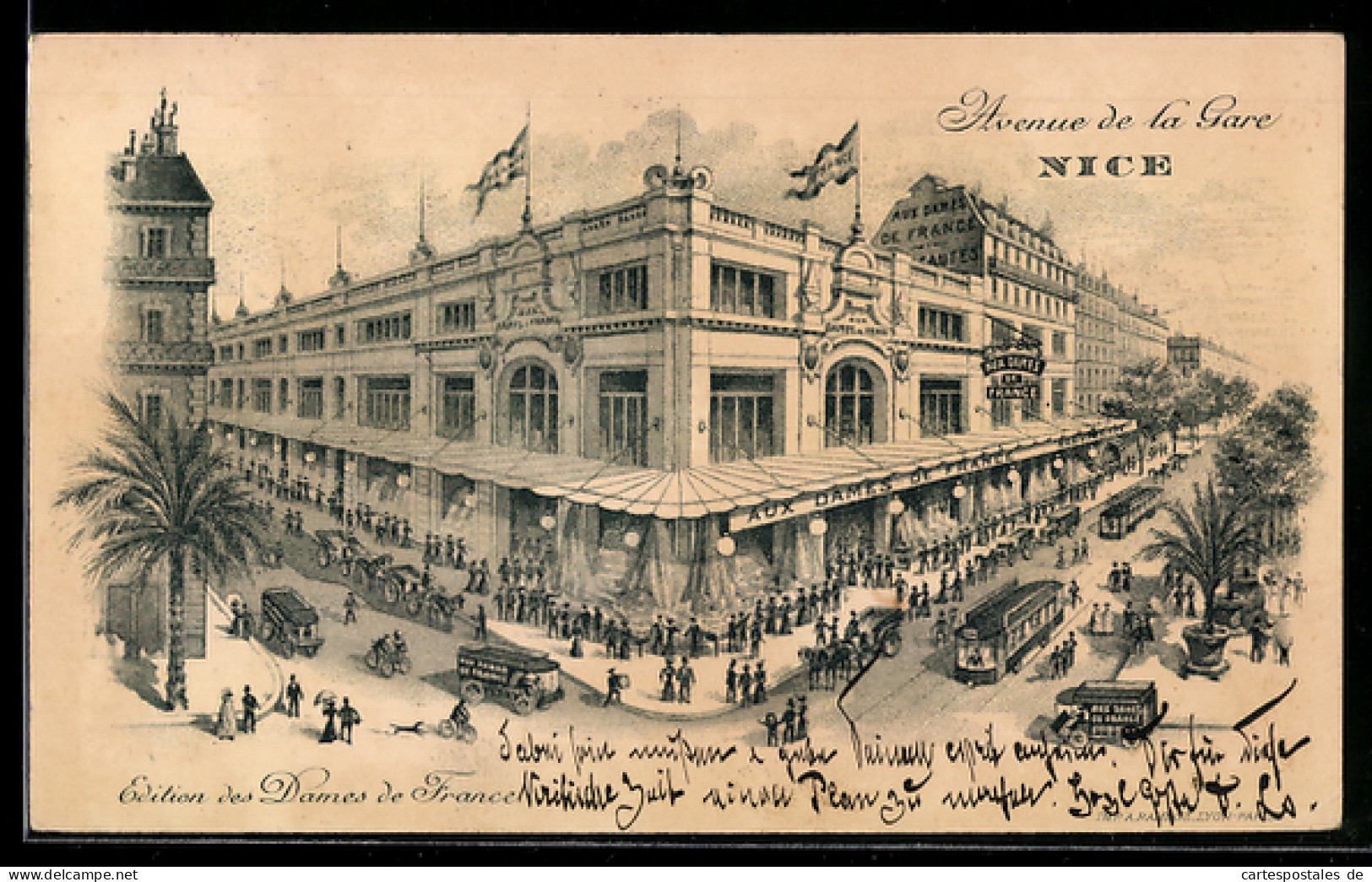 CPA Nice, Avenue de la Gare