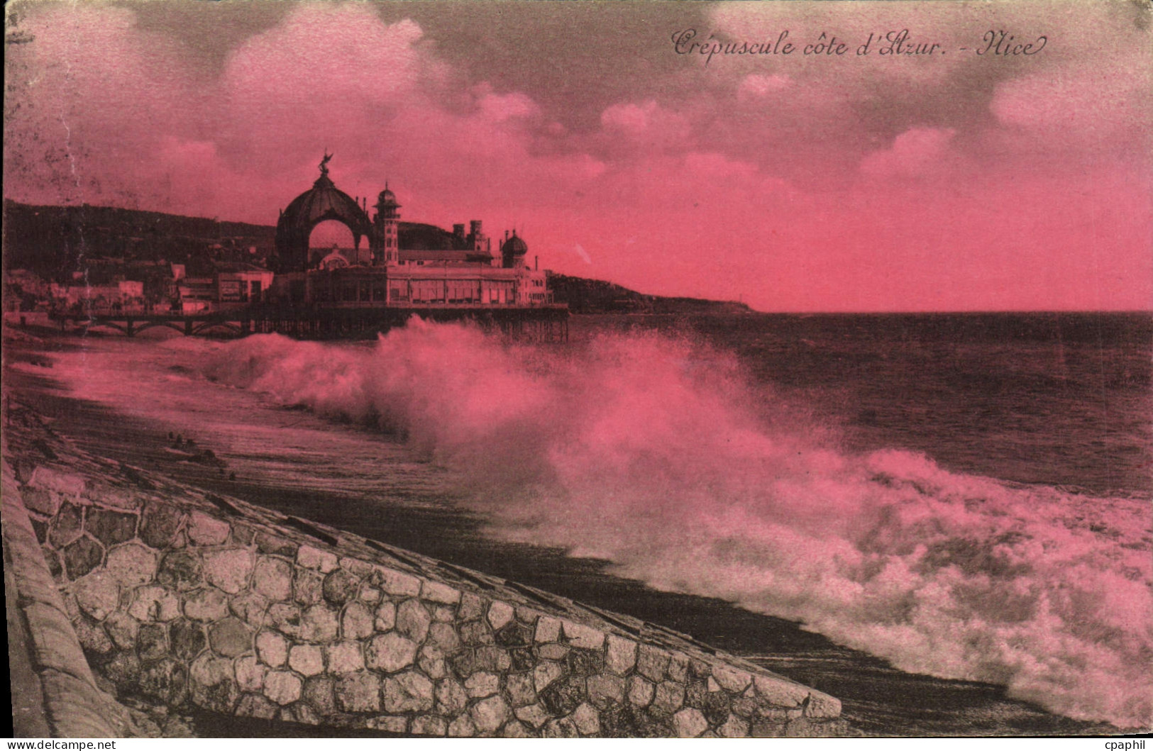 CPA Nice Crepuscule