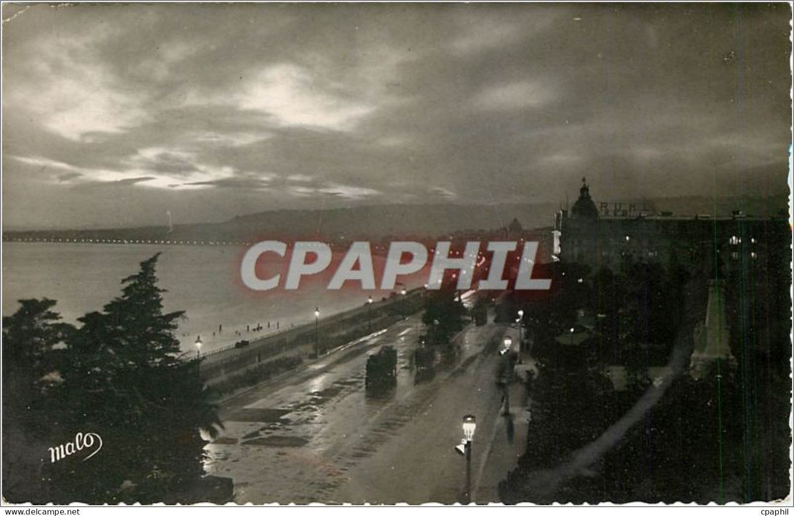 CPA Nice Crepuscule