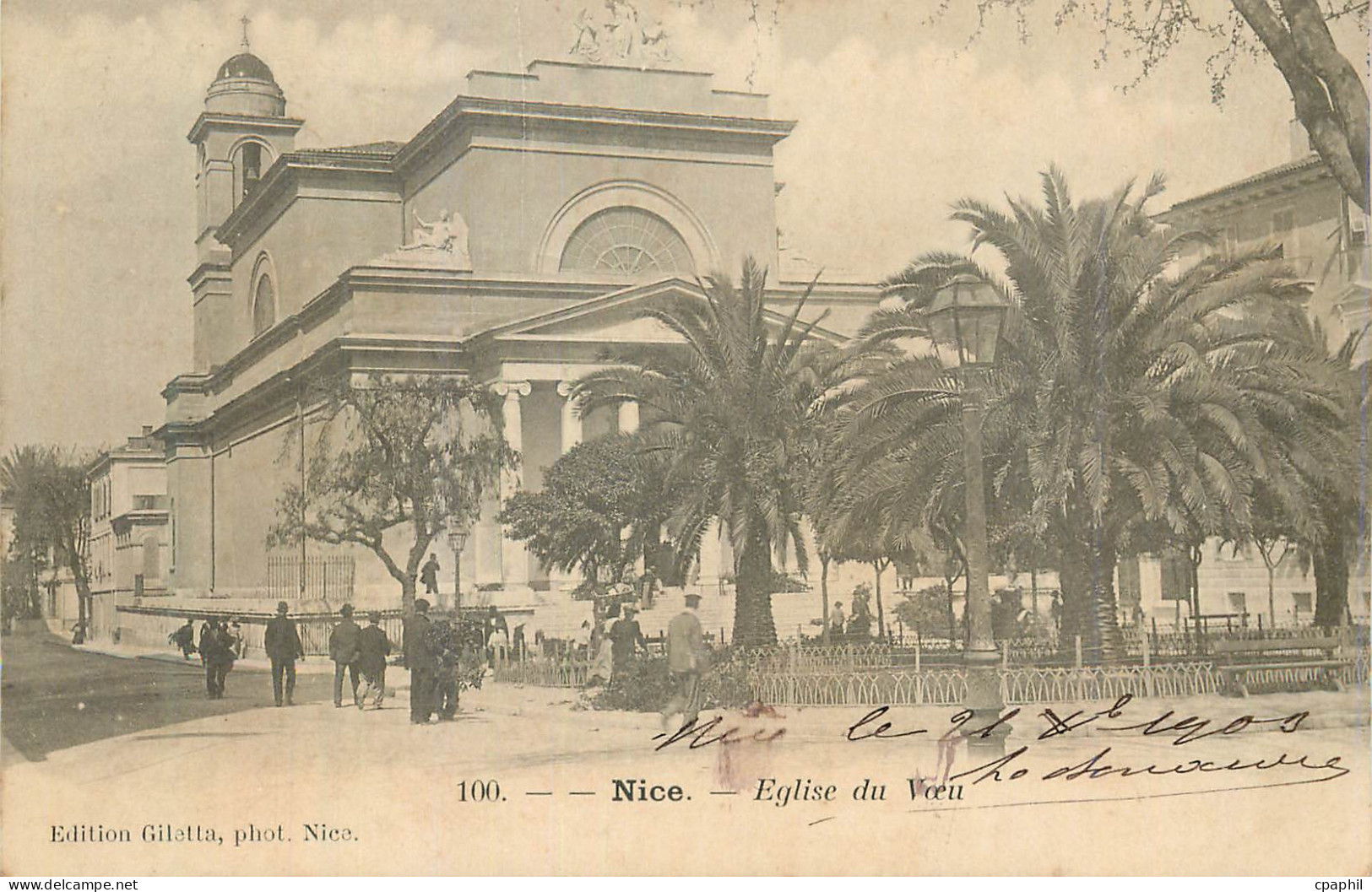 CPA Nice Eglise du Voeu