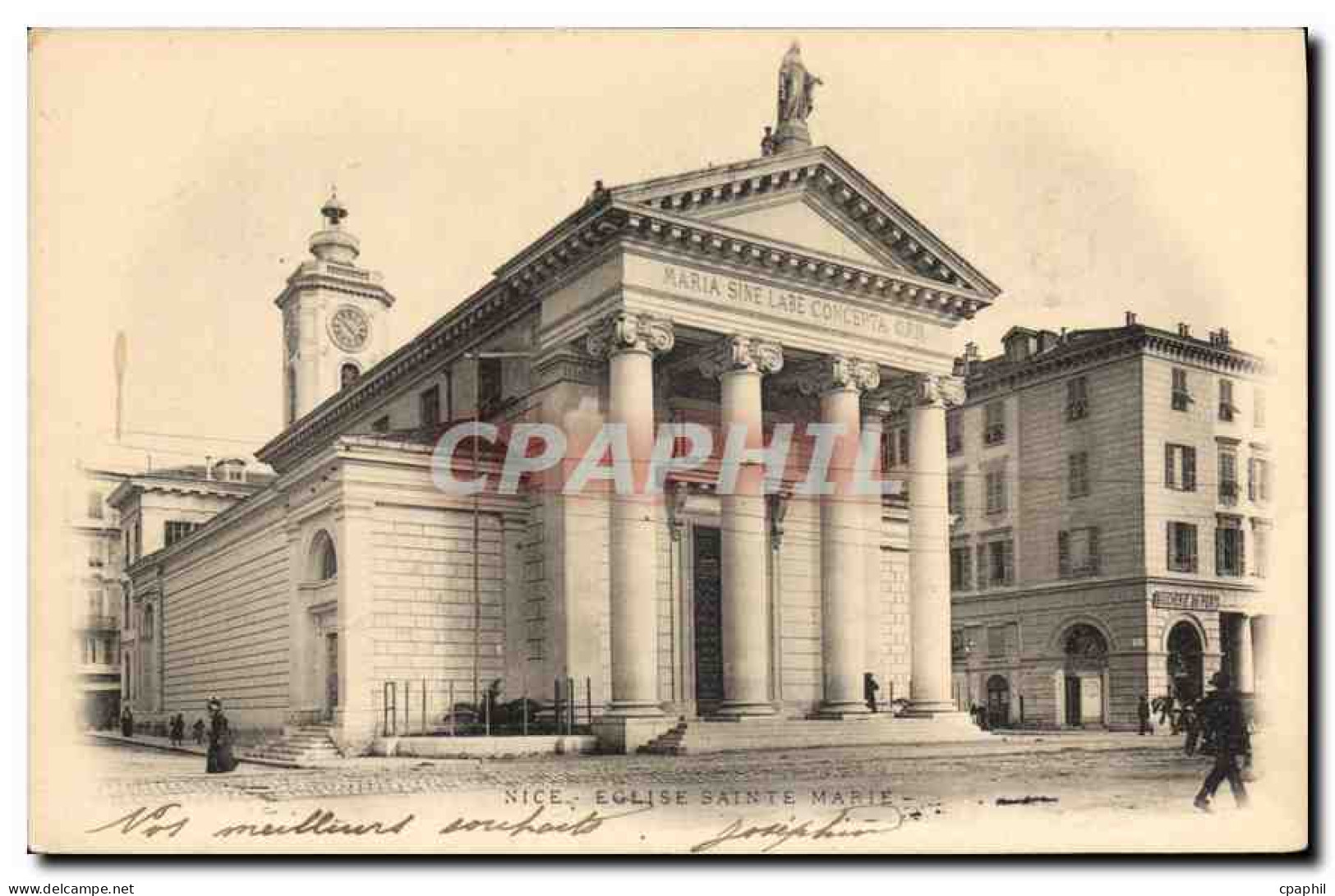 CPA Nice Eglise Sainte Marie