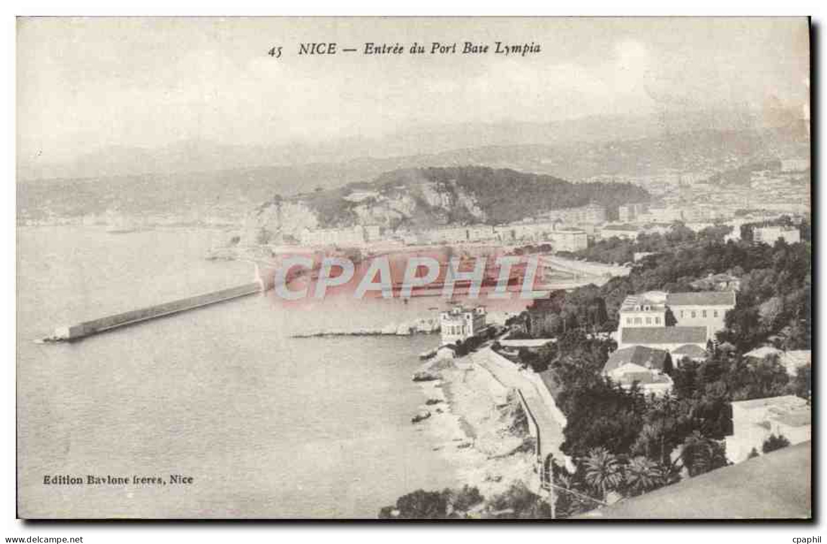 CPA Nice Entree du Port Baie Lympia