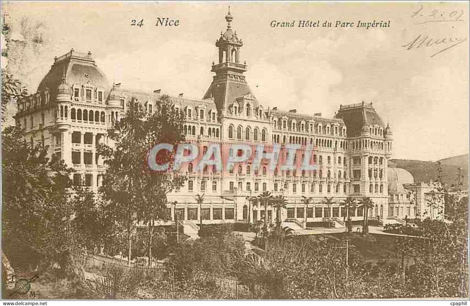 CPA Nice Grand Hotel du Parc Imperial