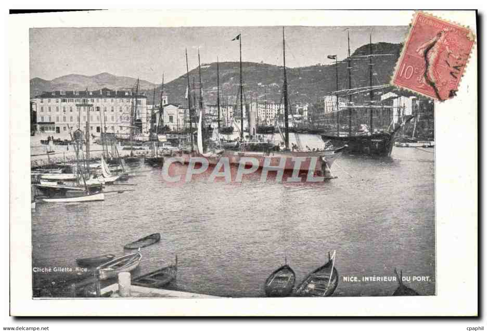 CPA Nice Interieur Du Port Bateaux