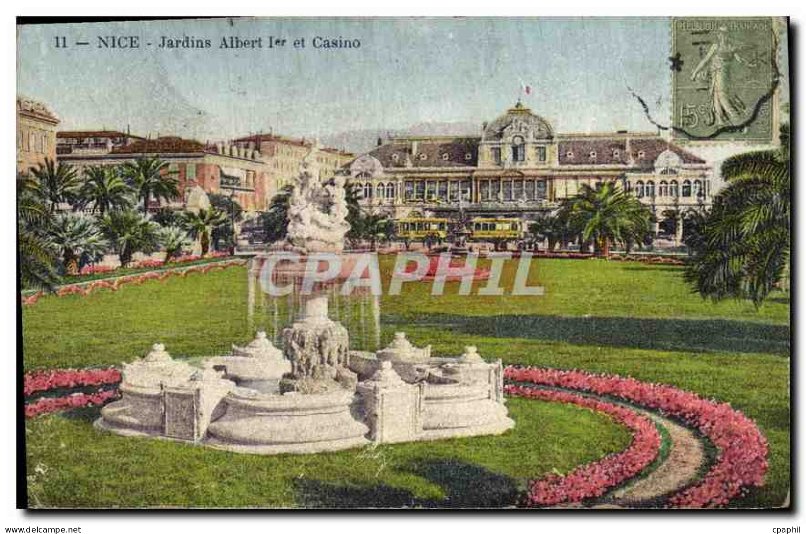CPA Nice Jardins Albert I et Casino