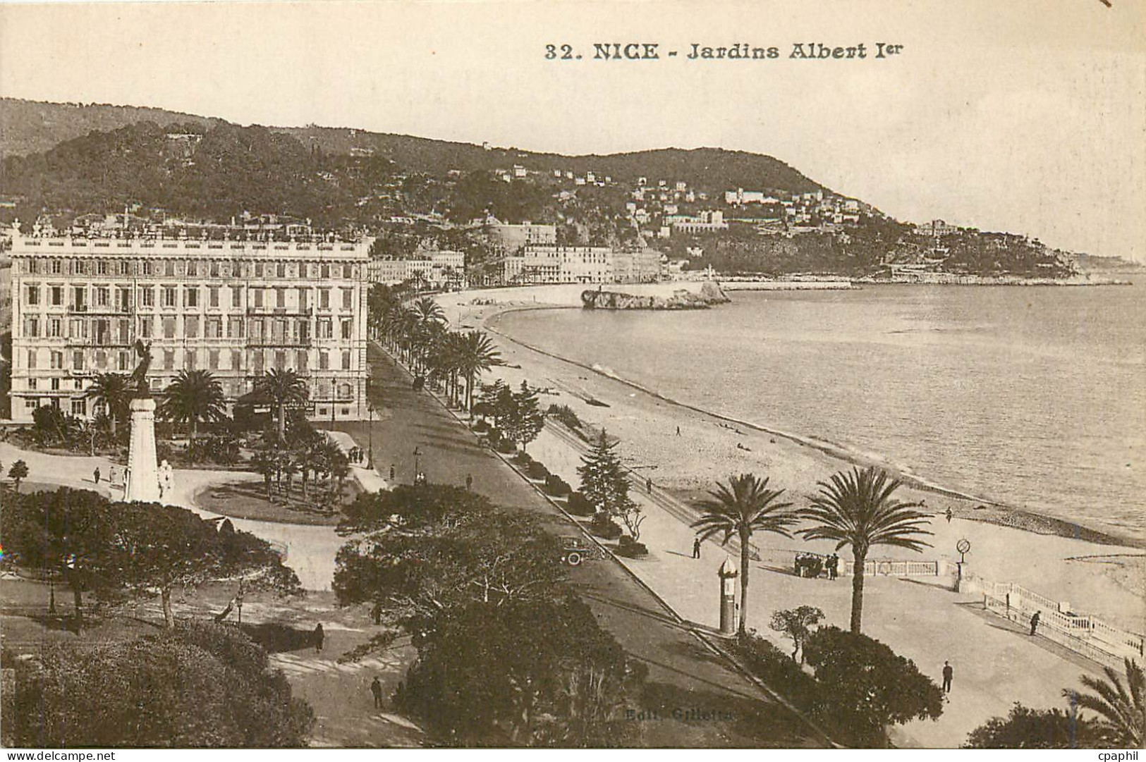 CPA Nice Jardins Albert Ier