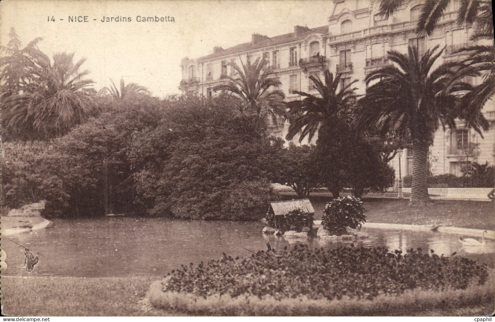 CPA Nice Jardins Gambetta