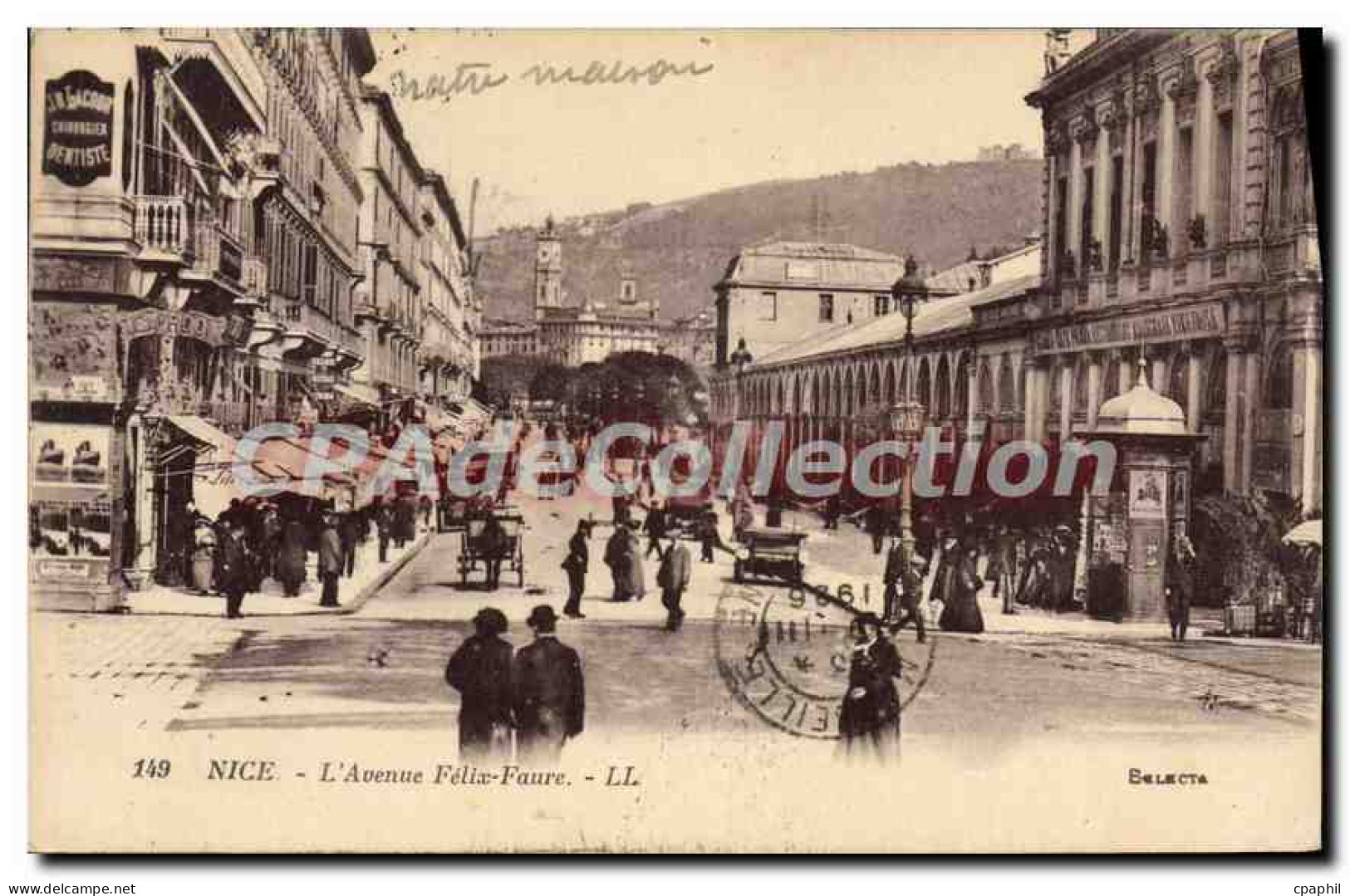 CPA Nice l'Avenue Felix Faure