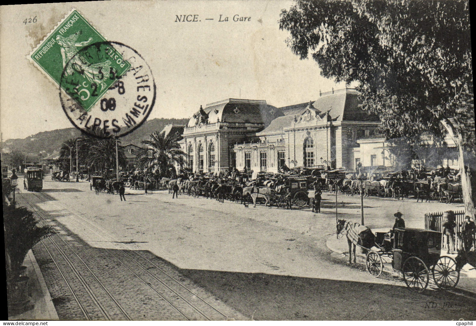 CPA Nice La Gare