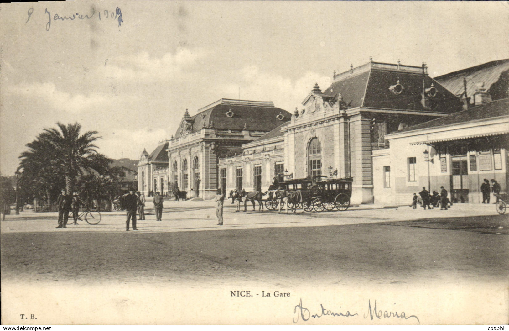 CPA Nice La Gare