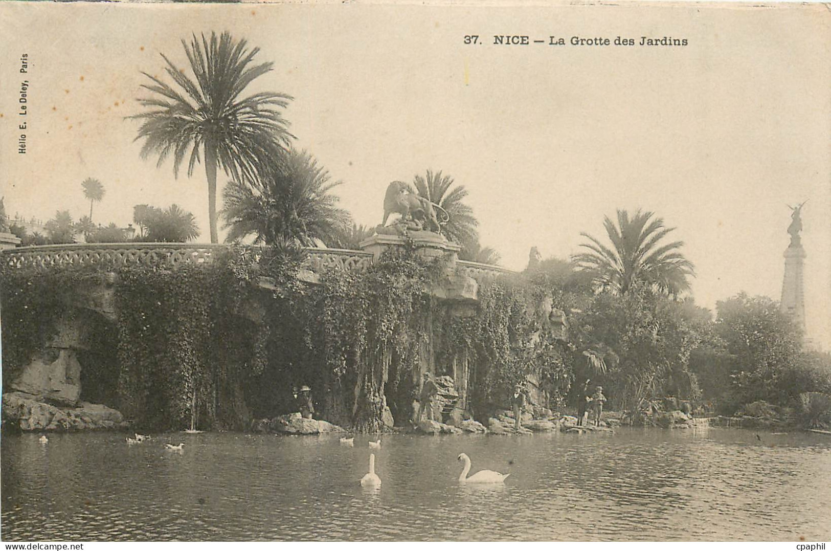 CPA NICE - La Grotte des Jardins