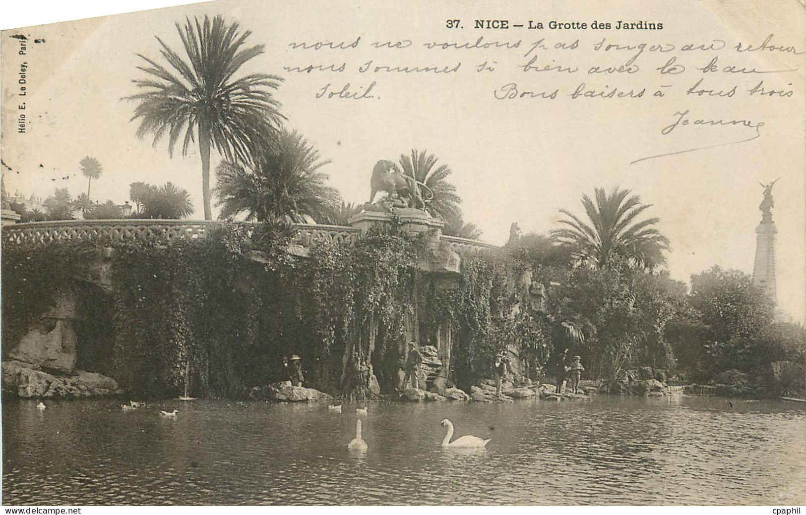 CPA Nice la Grotte des Jardins