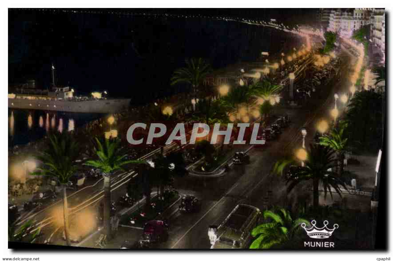 CPA Nice La Promenade des Anglais la nuit