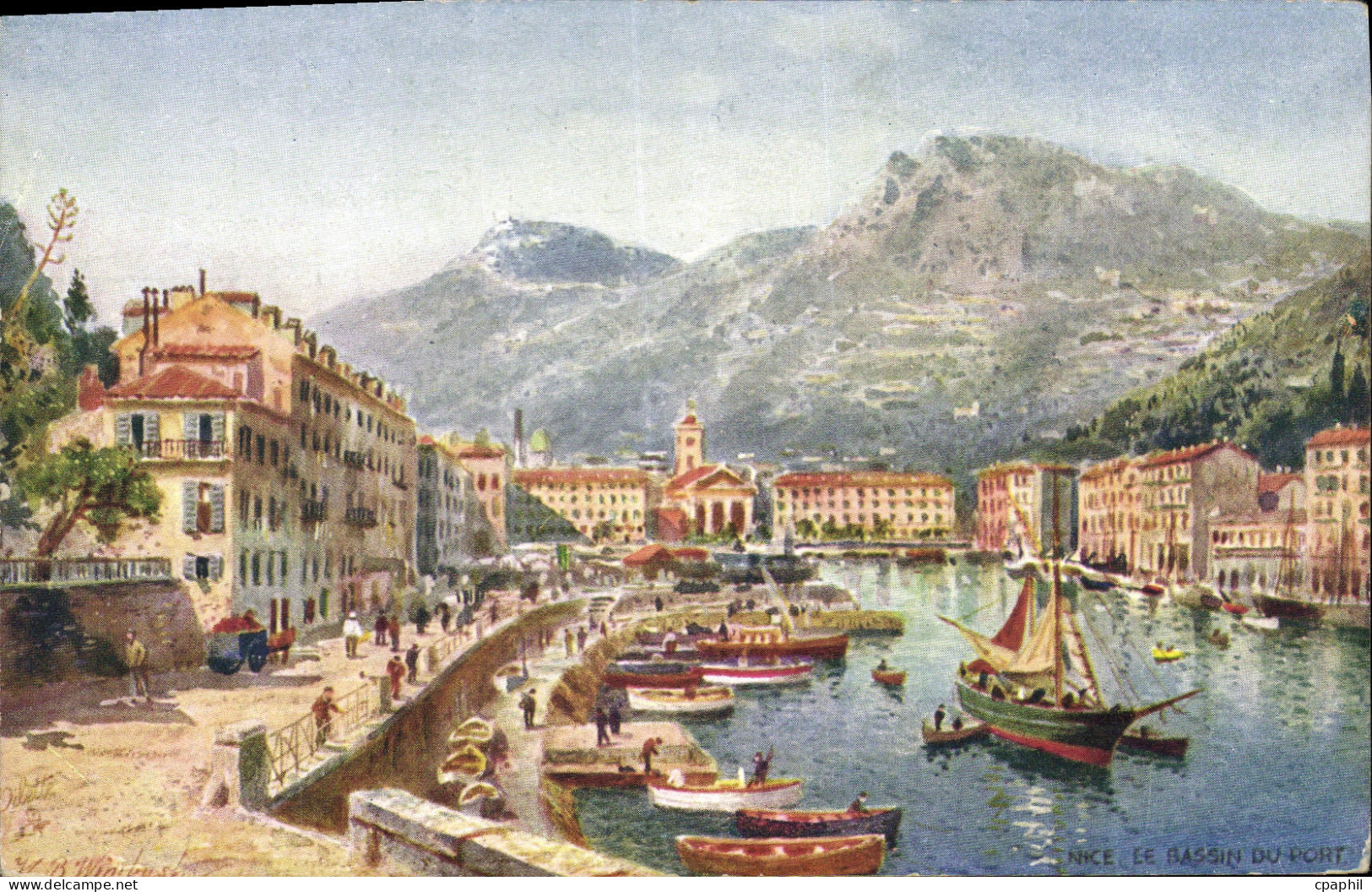 CPA NICE le bassin du port