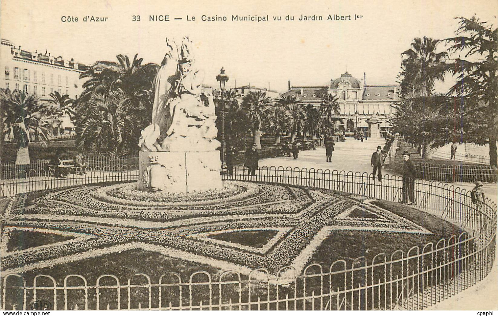 CPA Nice Le Casino Municipal vu du Jardin Albert