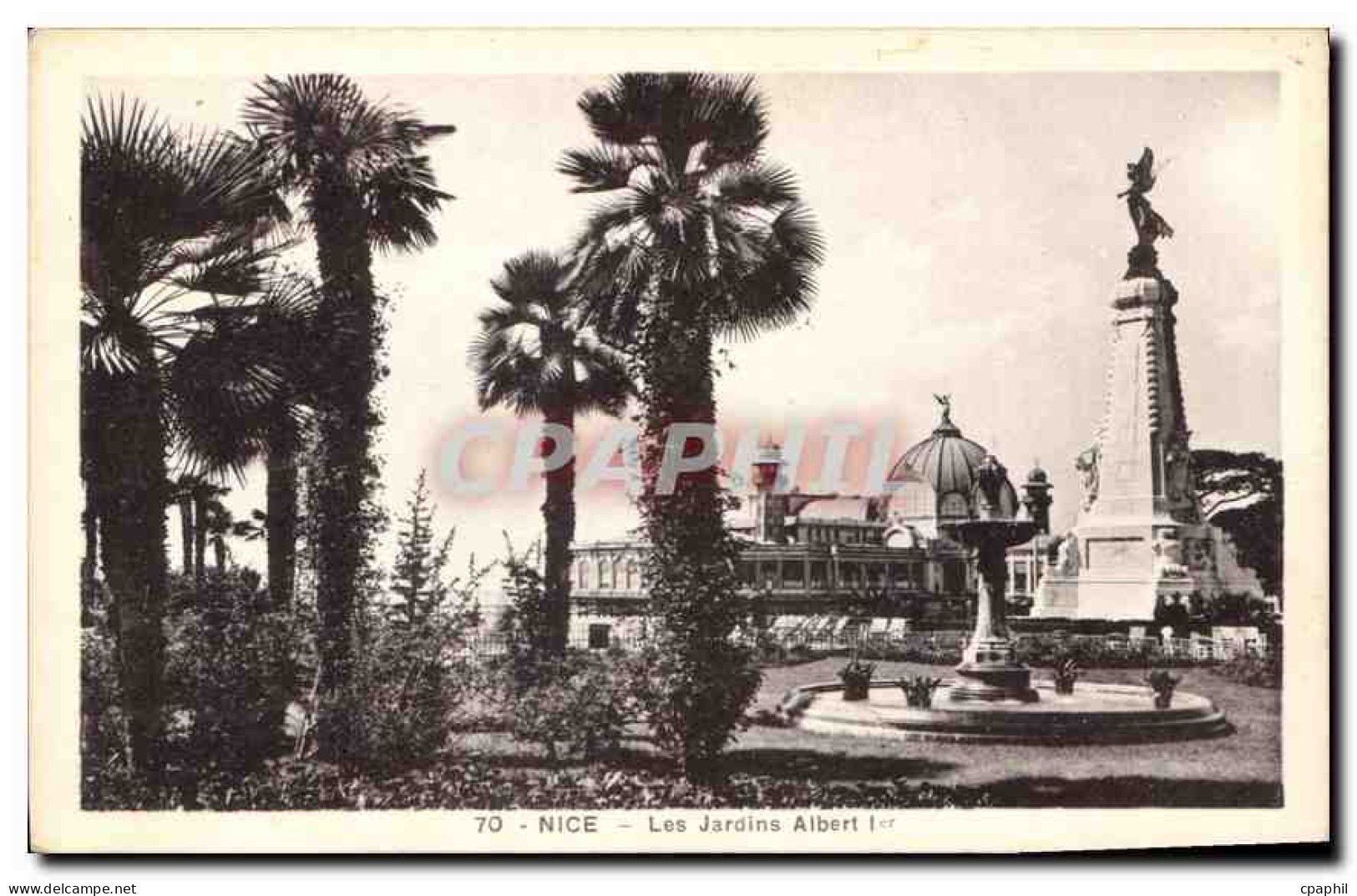 CPA Nice les Jardins Albert Ier