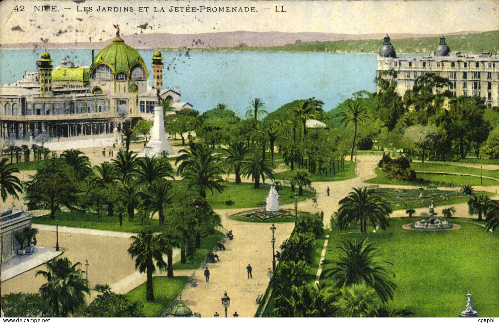 CPA Nice Les Jardins et la Jetee Promenade