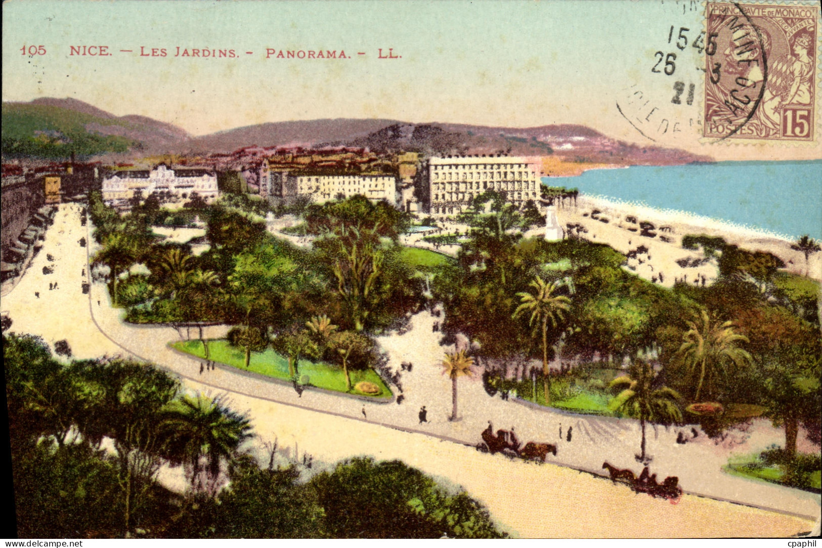 CPA Nice Les Jardins Panorama