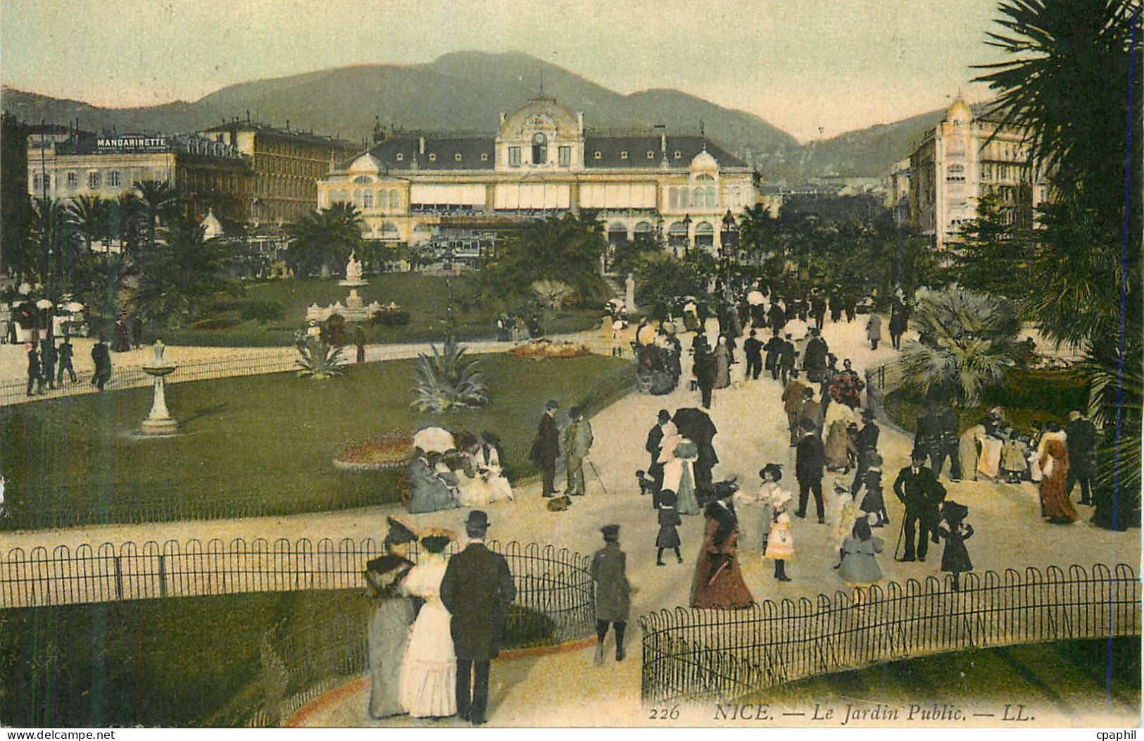 CPA Nice les Jardins publics