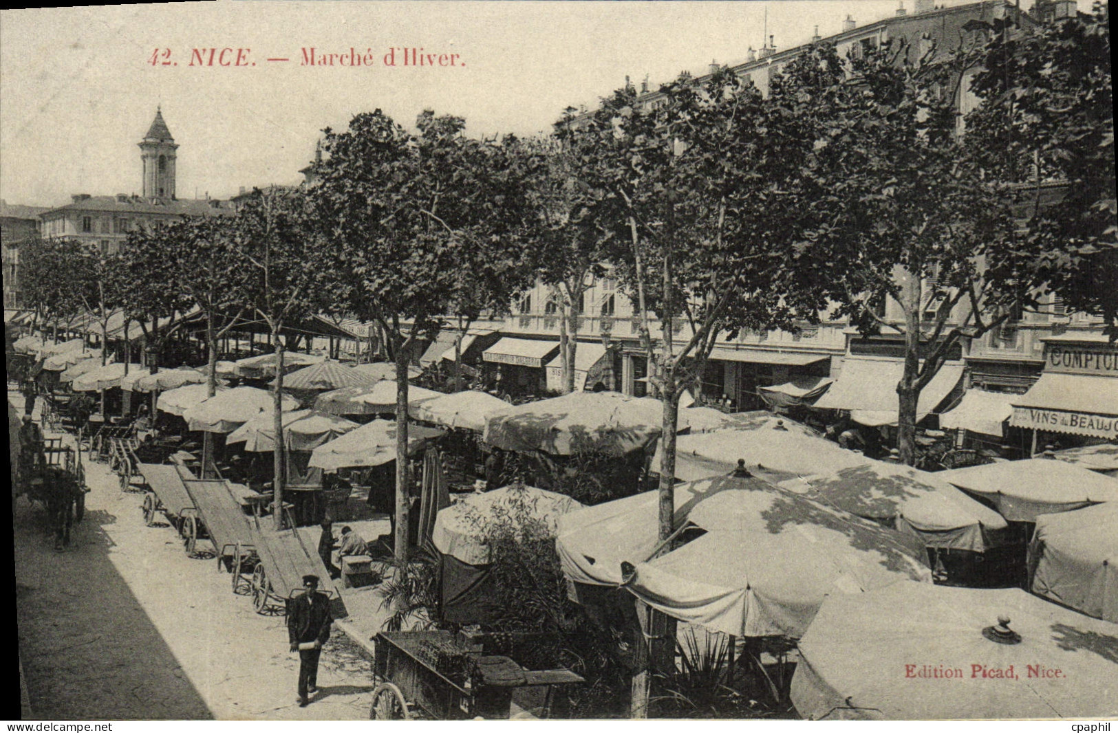 CPA Nice Marche d'Hiver