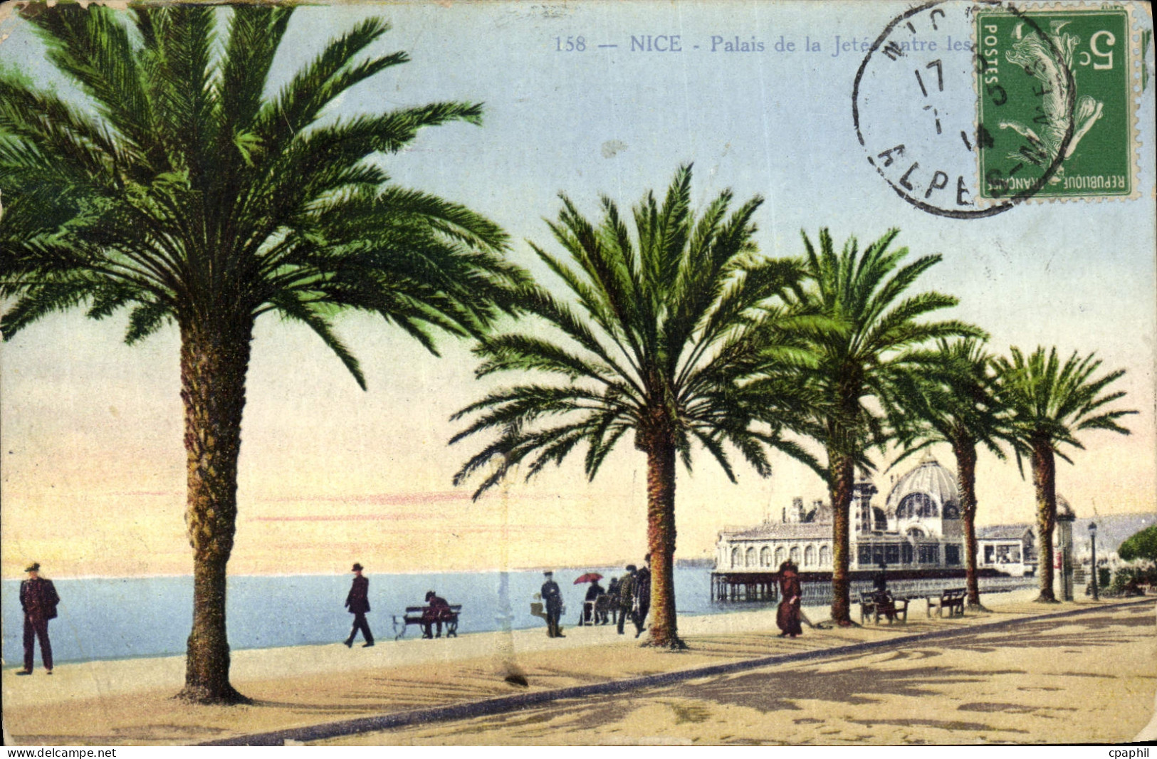 CPA Nice Palais de la Jetee