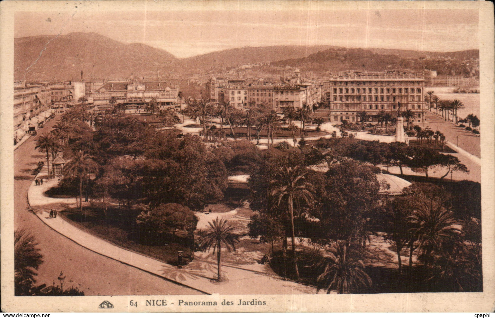 CPA Nice Panorama des Jardins