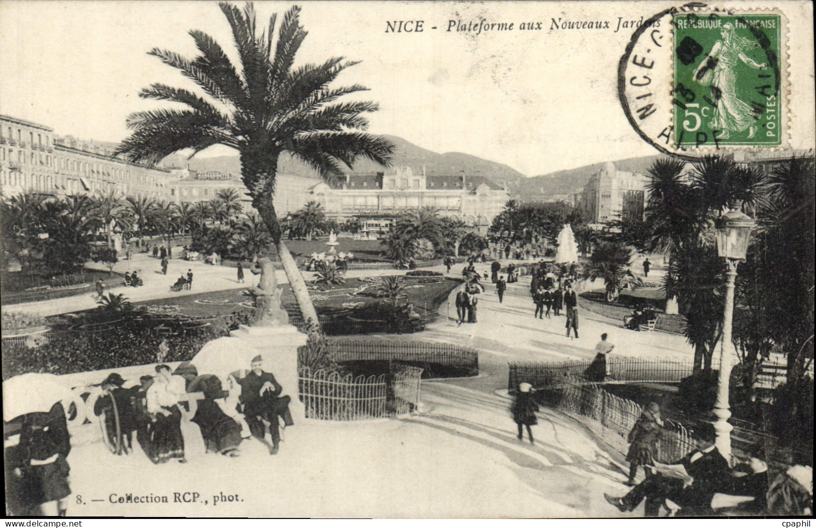 CPA Nice Plateforme aux Nouveaux Jardins