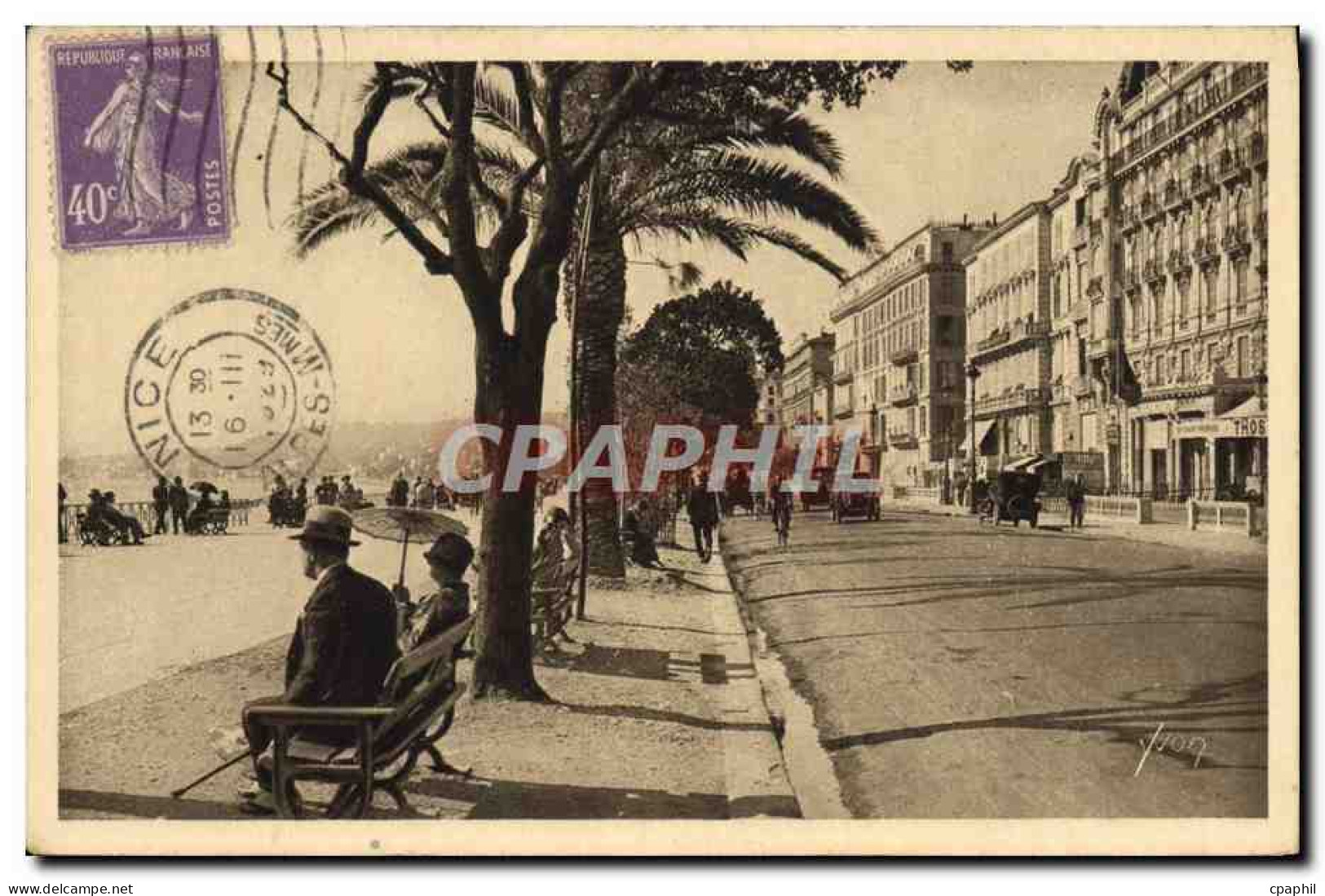 CPA Nice Promenade des Anglais